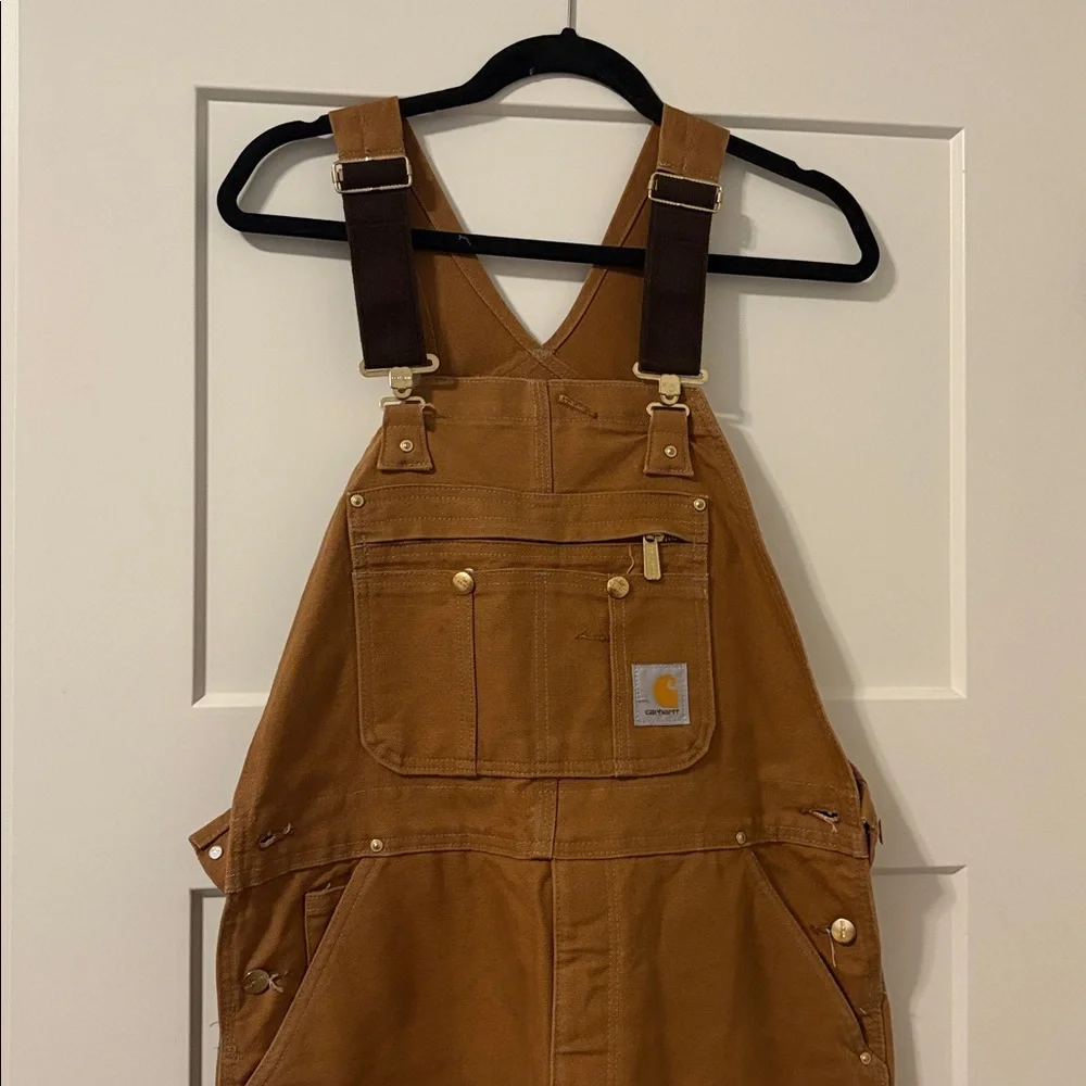 Carhartt Quilt Lined Insulated Bibs - Picture 2 of 7